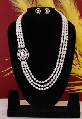 Natural fresh water pearls set from hyderabad 1