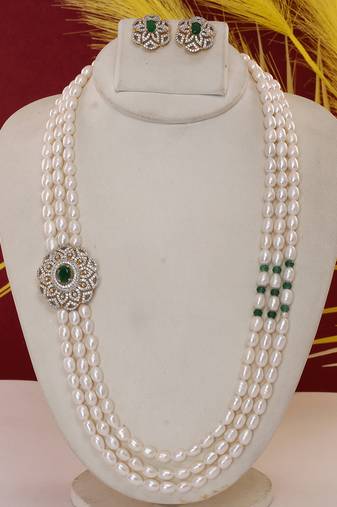 Natural fresh water pearls set from hyderabad