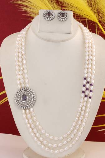 Natural fresh water pearls set from hyderabad