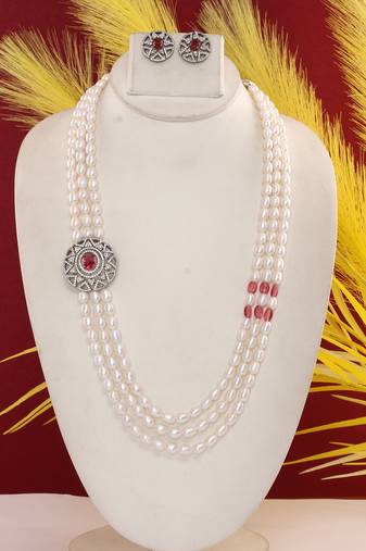 Natural fresh water pearls set from hyderabad