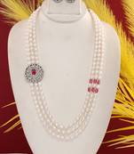Natural fresh water pearls set from hyderabad