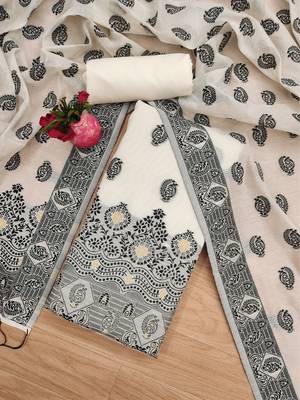  handloom banarasi resham cotton weaved dress material 2