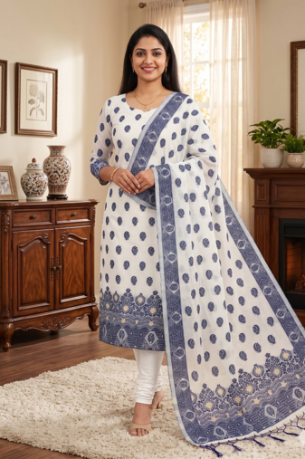  handloom banarasi resham cotton weaved dress material