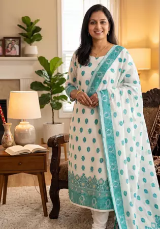  handloom banarasi resham cotton weaved dress material