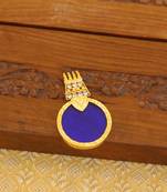 Kerala style gold plated palakka pendant