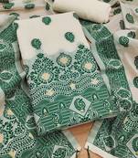  handloom banarasi resham cotton weaved dress material