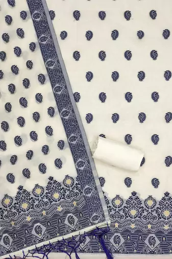  handloom banarasi resham cotton weaved dress material
