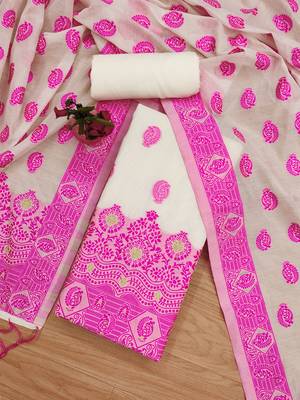  handloom banarasi resham cotton weaved dress material 2