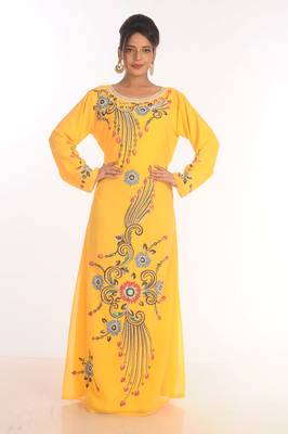 Royal Ethnic Maxi Abaya Moroccan Islamic Kaftan Beach Fancy Modern Floor Length Long Sleeve For Women Dress 1