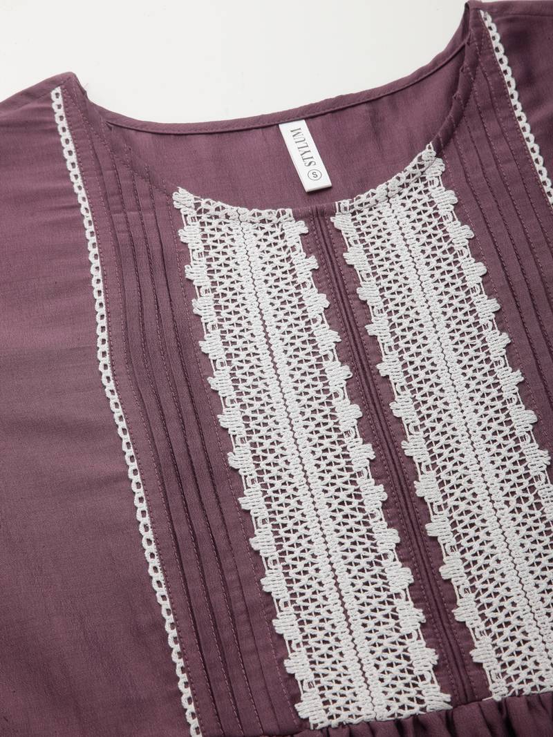 Women's Solid Chinnon Naira cut Kurta Pant Dupatta Set