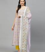 Stylum Women's Paisley Printed Rayon Kurta Pant Dupatta set