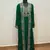 Dark Green color Full Sleeves Handmade Two Piece Jacket Style Moroccan Kaftan