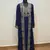 Navy Blue color Full Sleeves Handmade Two Piece Jacket Style Moroccan Kaftan