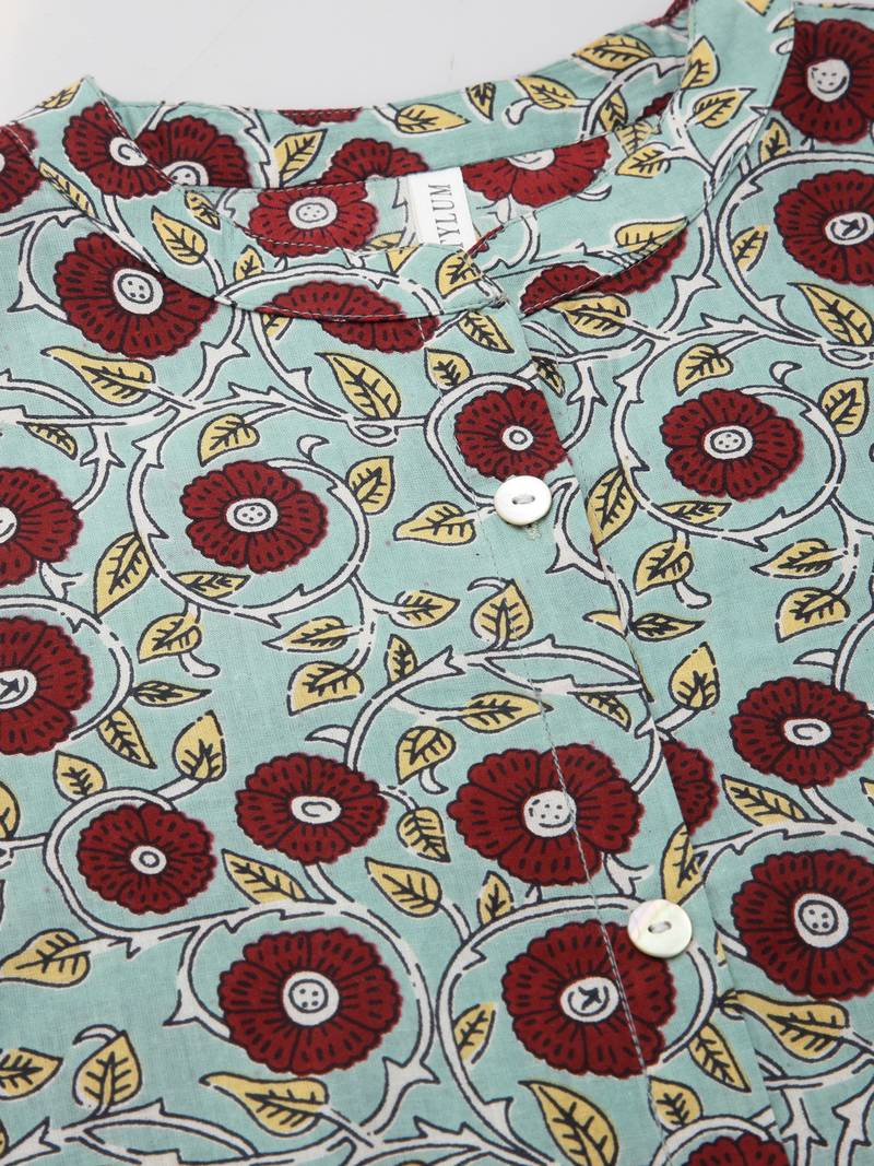 Women's Printed Cotton A-Line Kurta