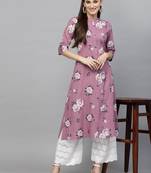 Women's Floral Printed A-Line Kurta