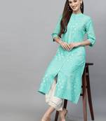 Women's Printed Rayon A-Line Kurta