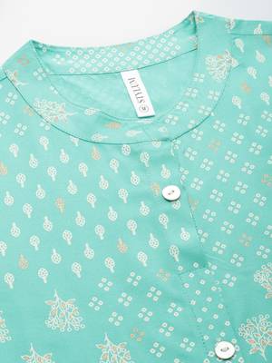 Women's Printed Rayon A-Line Kurta 5