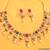 Ruby & Emerald Pearl necklace set 