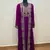 Wine color Full Sleeves Handmade Two Piece Jacket Style Moroccan Kaftan
