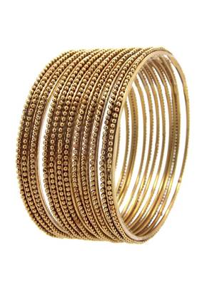 GOLD PLATED BANGLE SET OF 12 1