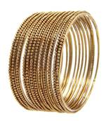 GOLD PLATED BANGLE SET OF 12