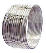 Elegant Thin Silver Bangles for Indo-Western and Indian Styles
