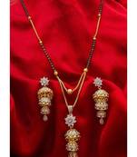 Elegant Two-Layer Necklace with Flower Pendant & Golden Ball