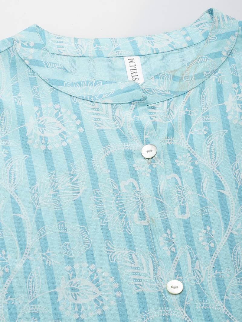 Women's Printed Rayon A-Line Kurta