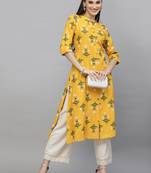 Women's Floral Printed A-Line Kurta