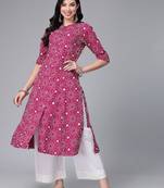 Women's Printed Rayon A-Line Kurta