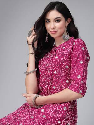 Women's Printed Rayon A-Line Kurta 4