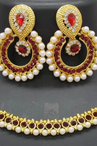 PEARL GOLDEN PLATED NECKLACE SET