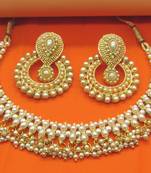 PEARL GOLDEN PLATED NECKLACE SET