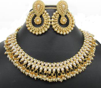 PEARL GOLDEN PLATED NECKLACE SET 2