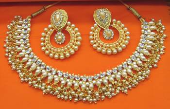PEARL GOLDEN PLATED NECKLACE SET 1