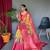 Psvan Yellow Kanchipuram Digital Print Saree  Contrast Border And Pallu Saree  And Blouse For Women 