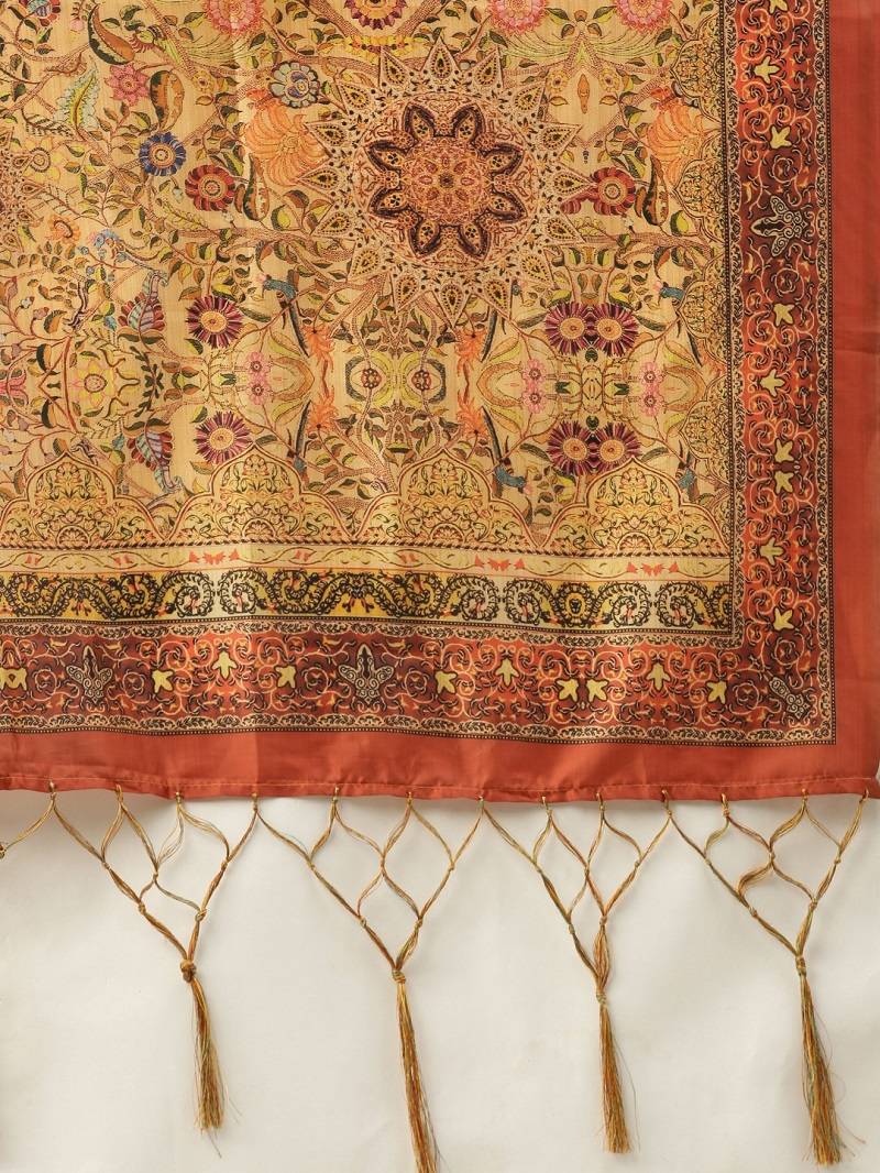 Black Satin Silk Lehenga Choli Set With Dupatta