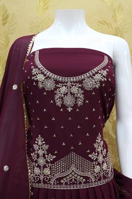 Women Designer Semi-Stitched Sharara Suit 4