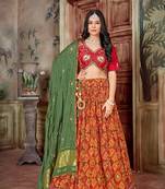 Gaji Silk Lehenga Choli Set With Dupatta
