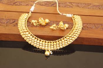 Designer gold plated necklace set 1