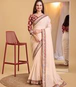 Soft Organza Embroidery Saree & Soft Mono Banglory Blouse
