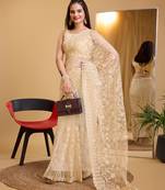 Soft Net Embroidery Saree & Soft Banglory Silk Blouse