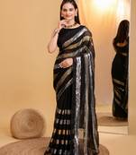 Soft Georgette Embroidery Saree & Soft Banglory Silk Blouse