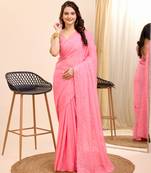 Soft Organza Embroidery Saree & Soft Organza Blouse