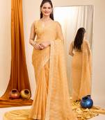 Soft Organza Embroidery Saree & Soft Organza Blouse