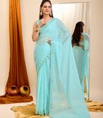 Soft Organza Embroidery Saree & Soft Organza Blouse