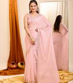 Soft Organza Embroidery Saree & Soft Organza Blouse