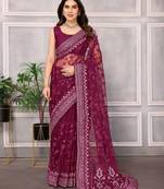 Soft Net Embroidery Saree & Soft Net Blouse