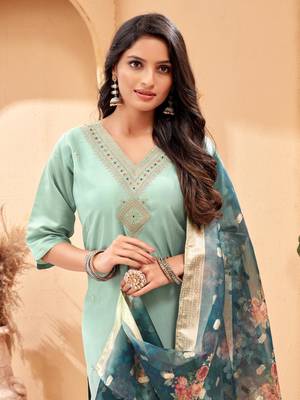  Women's Chanderi Viscose Top With Full Stitched Multi Sizes Straight Kurta  2