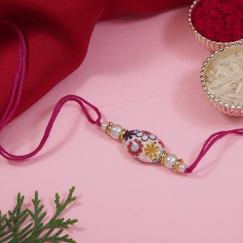 bhaiya rakhi with roli chawal & rakshabandhan greeting card for brother 1